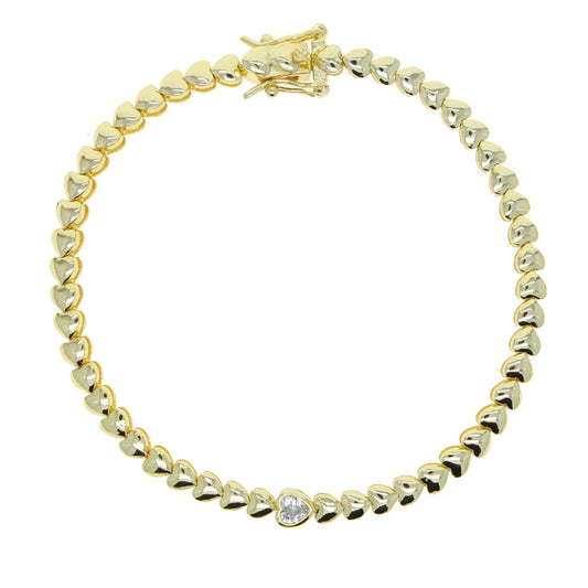 Glimmer Heart Bracelet
