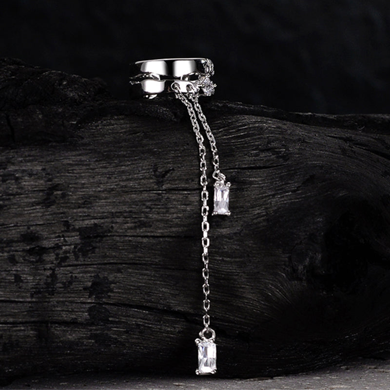 Trendy Diamond Pendant Ear Cuff (One Piece)