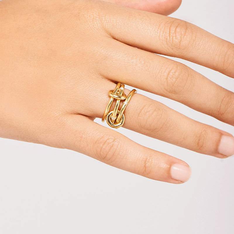 Symphony Stacks Ring - Three Layers