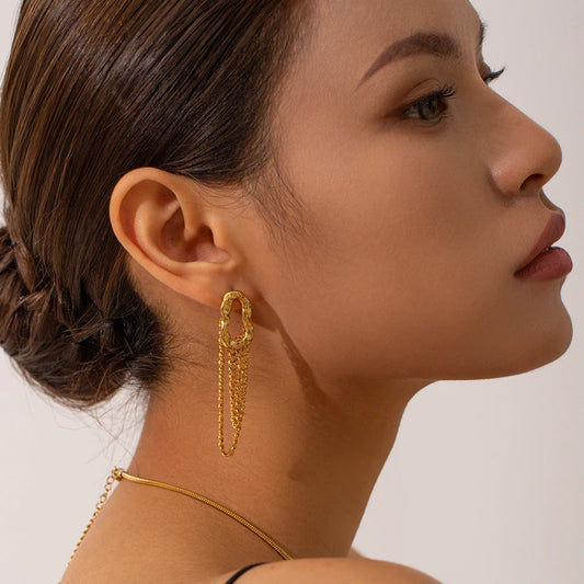 Irragular Circle Earring