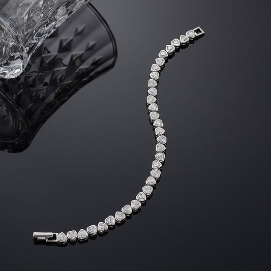 Sweetheart Tennis Bracelet