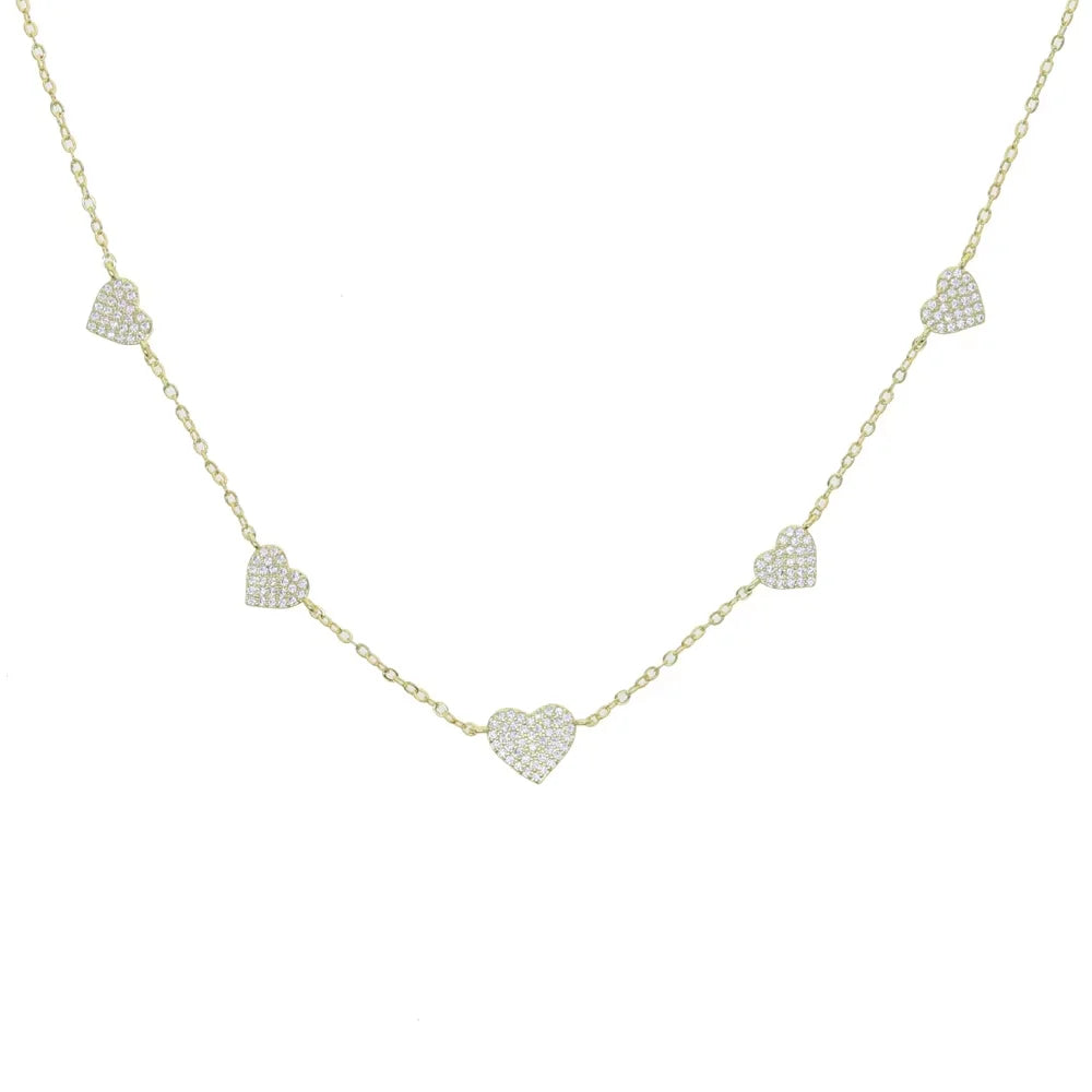 Glimmer Heart Choker OR Y Necklace