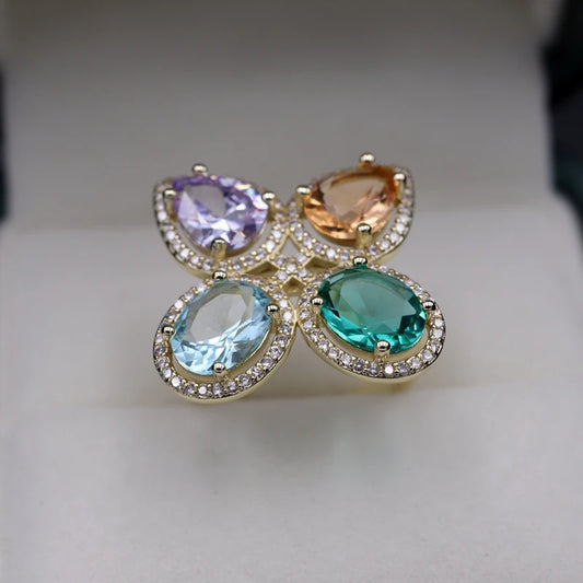 Boho Water Drop Ring (Adjustable)