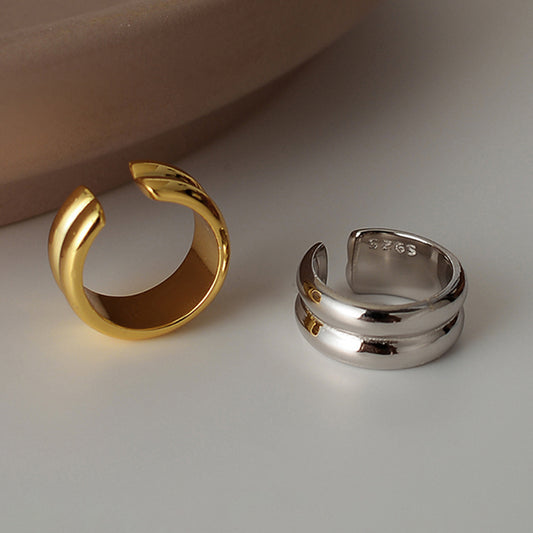 Convex Smooth Geometric Ear Cuff (One Piece)