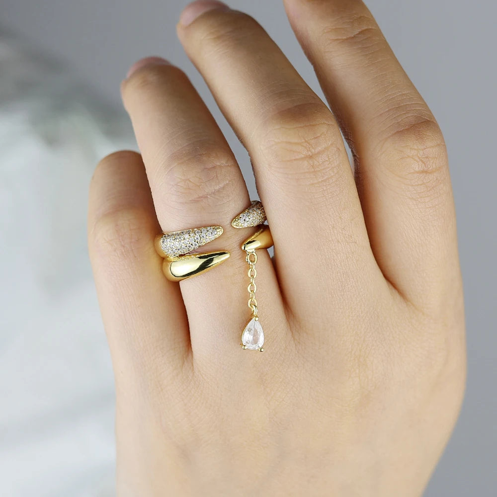 The Celestial Cascade Ring ( Adjustable )