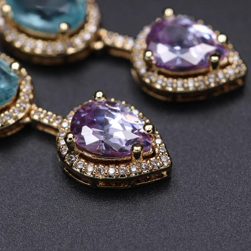 Boho Water Drop Long Earrings