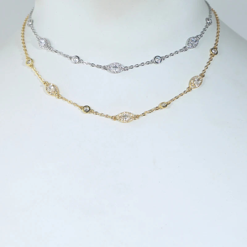 Classic Luster Choker OR Y Necklace
