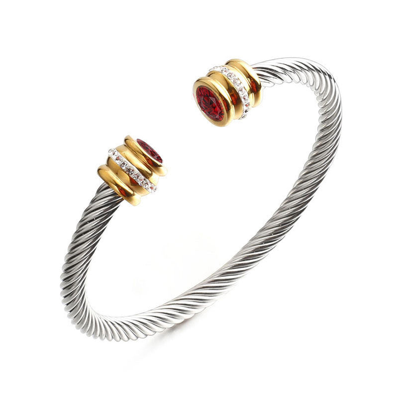 Birth Stone Bracelet Bangle
