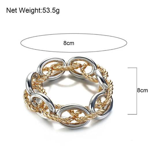 Thick Twist Chain Elastic Bracelet
