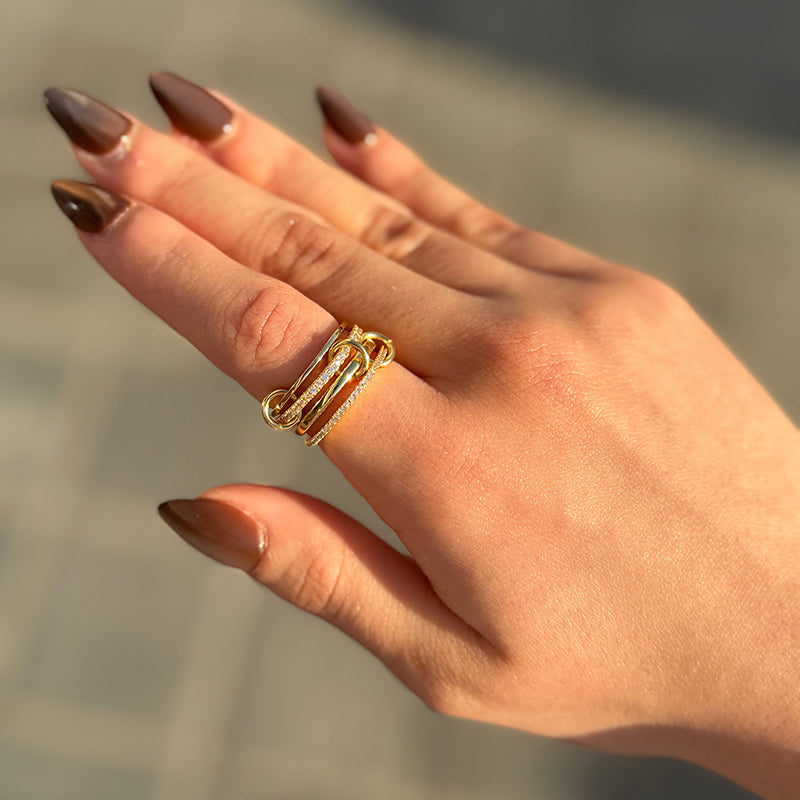 Symphony Stacks Ring - Four Layers