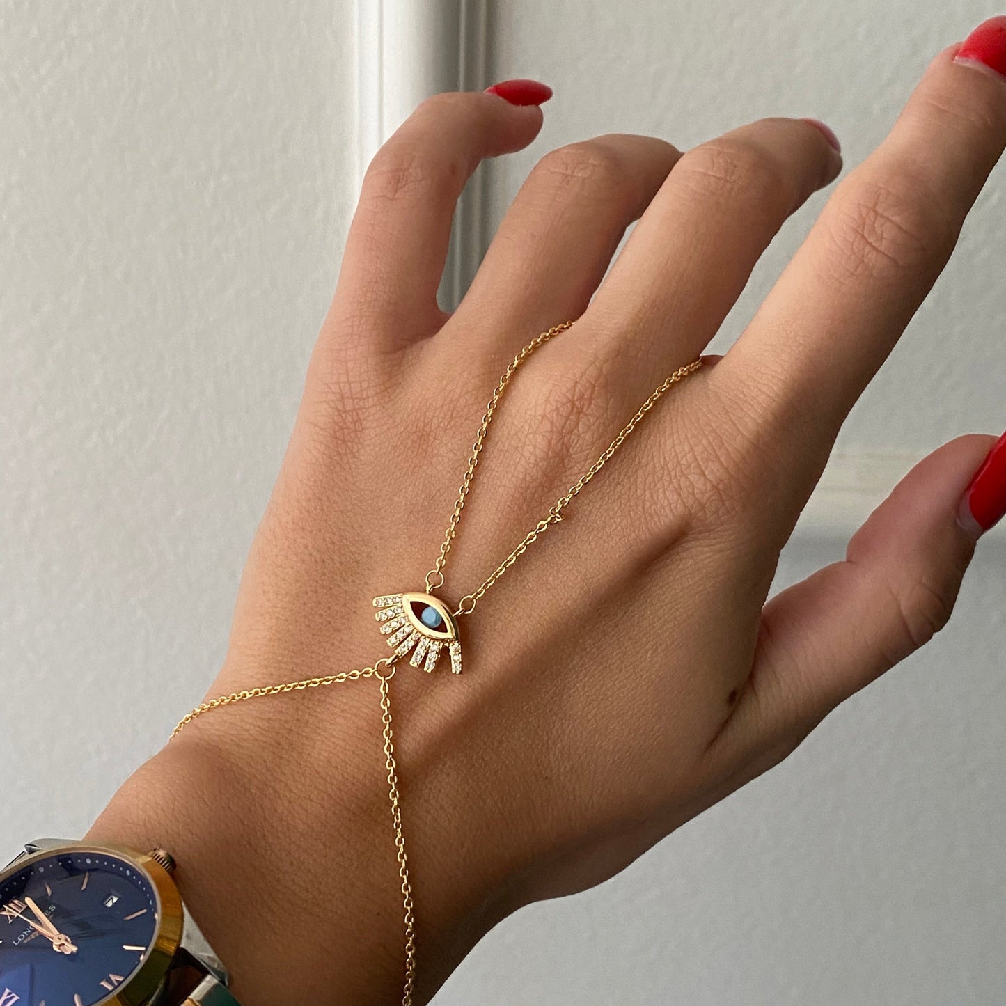 Enchanted Eye Hand Chain Bracelet