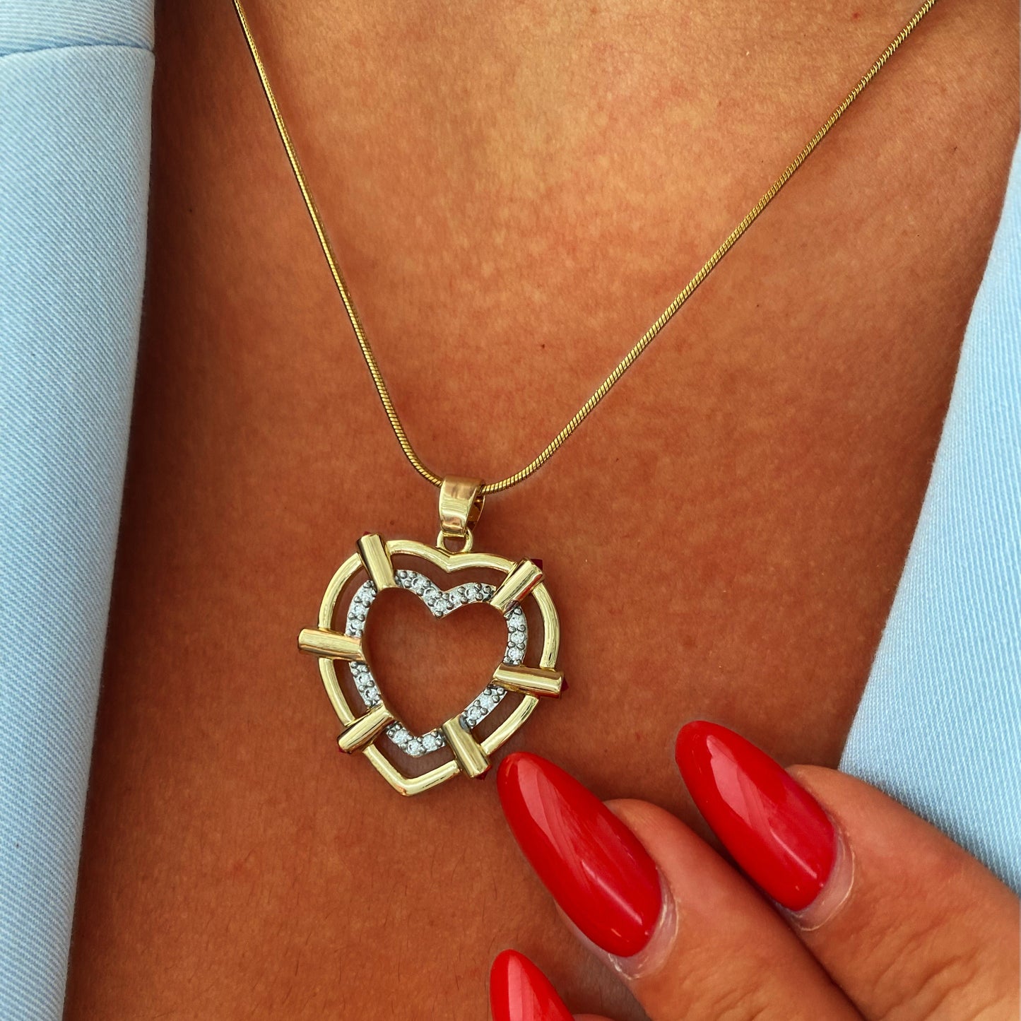Radiant Heart Pendant Necklace