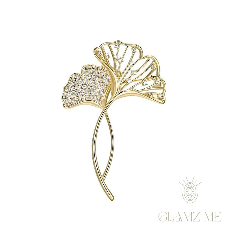 Éventail Brooch