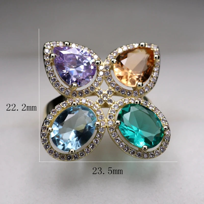 Boho Water Drop Ring (Adjustable)