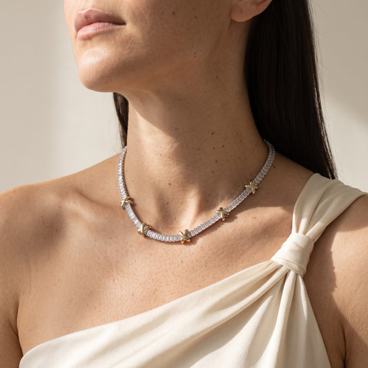 Golden Stitch Necklace