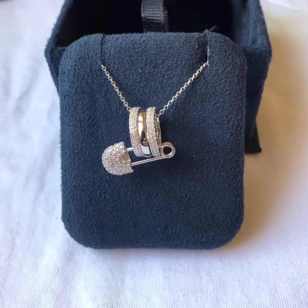 Elegant Safety Pin Necklace
