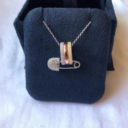 Elegant Safety Pin Necklace