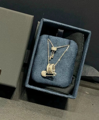 Elegant Safety Pin Necklace