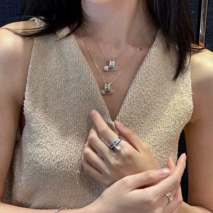 Elegant Safety Pin Necklace