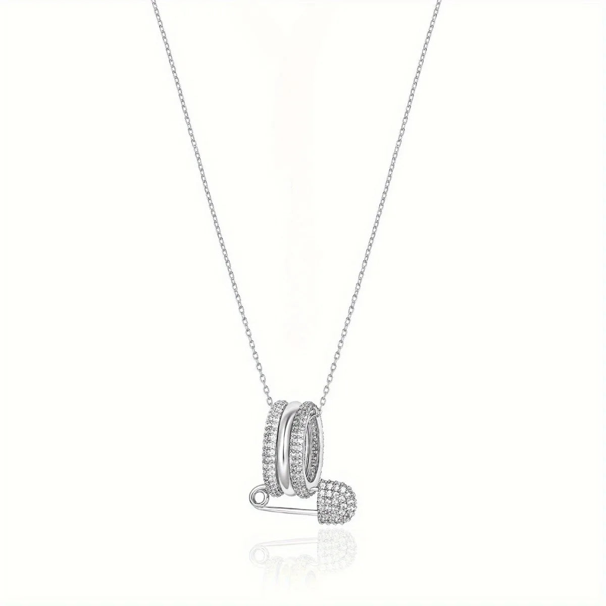 Elegant Safety Pin Necklace