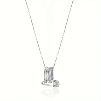 Elegant Safety Pin Necklace