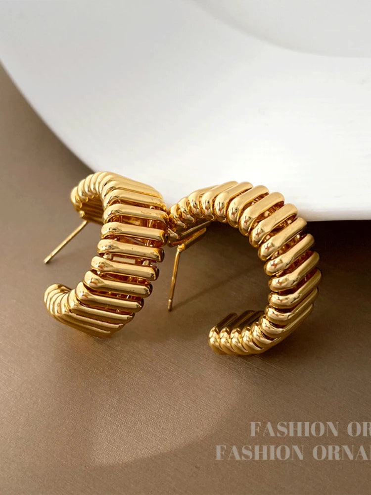 Gilded Gleam Earrings (Large)