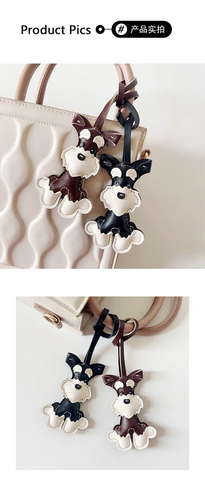 Leather Pup Bag Charms