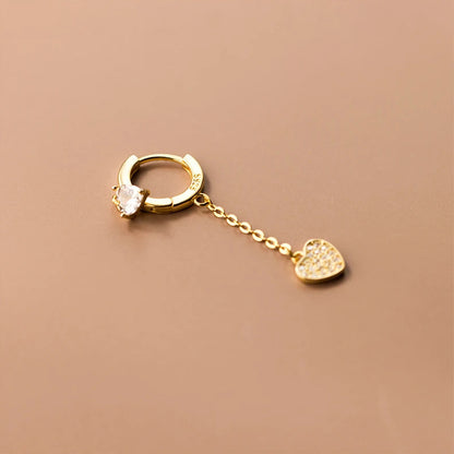 The Heartbeat Pave Drops Earring