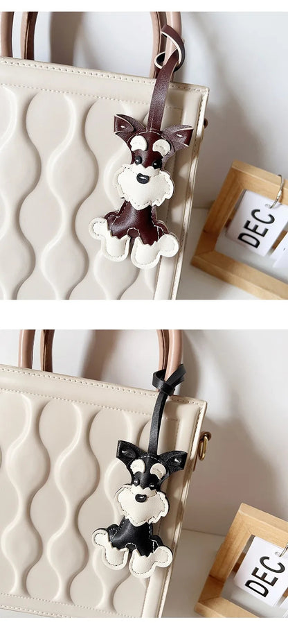 Leather Pup Bag Charms