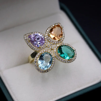 Boho Water Drop Ring (Adjustable)