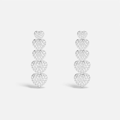 Heartbeat Pave Stud Earrings