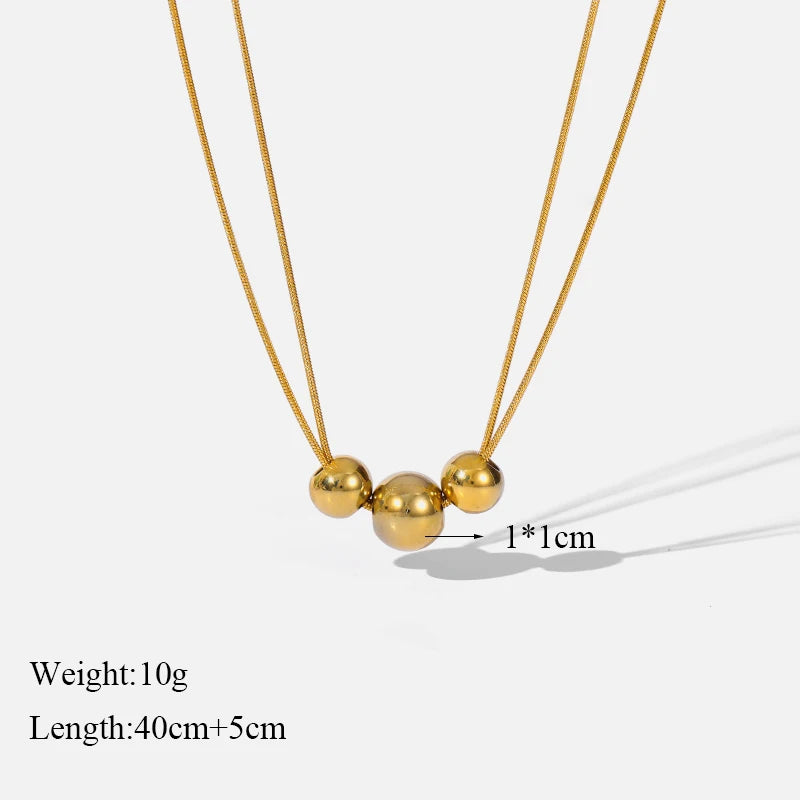 Double layer Thin Chain Necklace