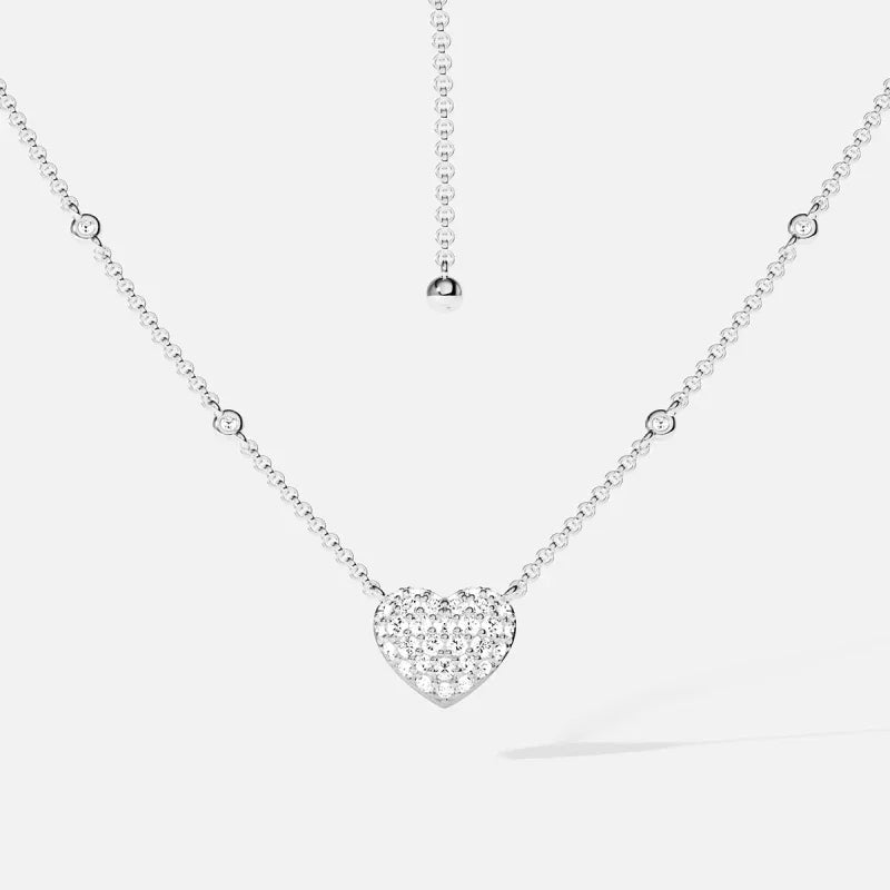 Heartbeat Pave Necklace