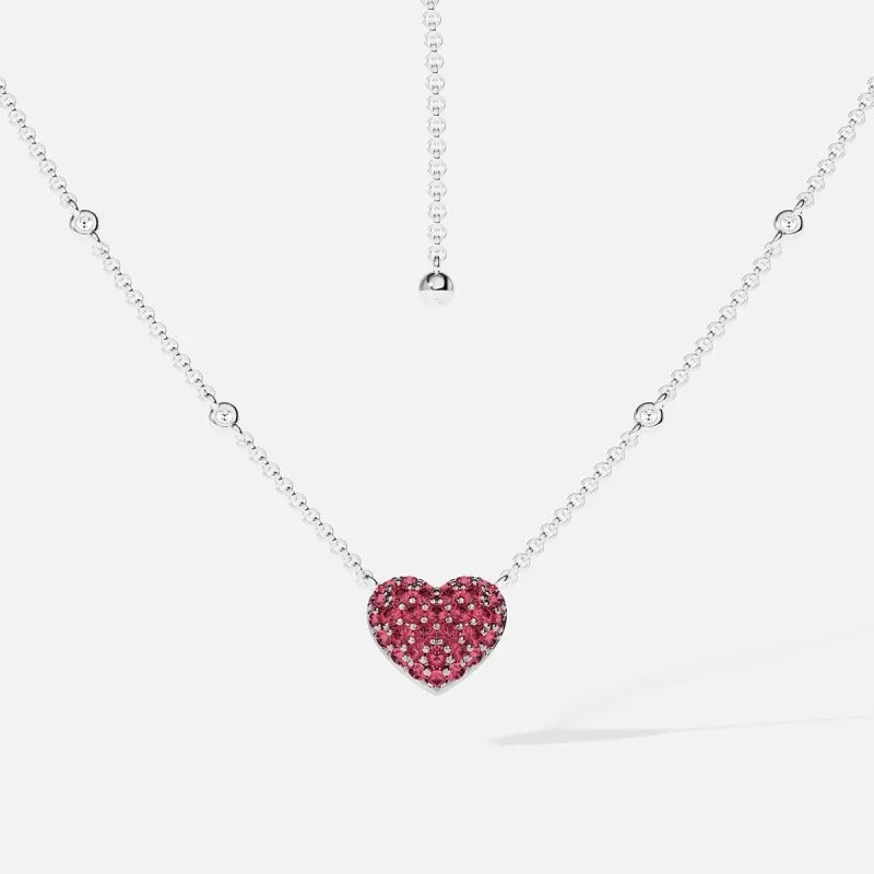 Heartbeat Pave Necklace