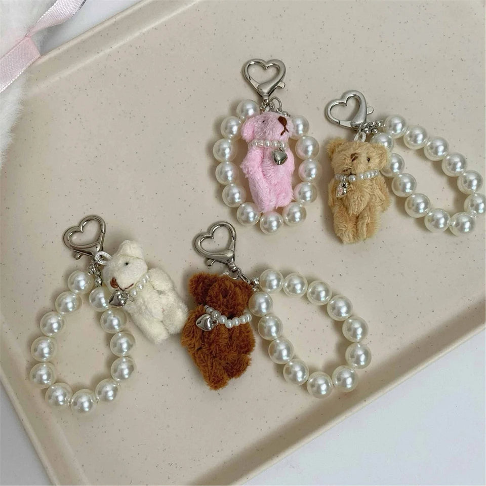 Pearl Bear Doll Charm