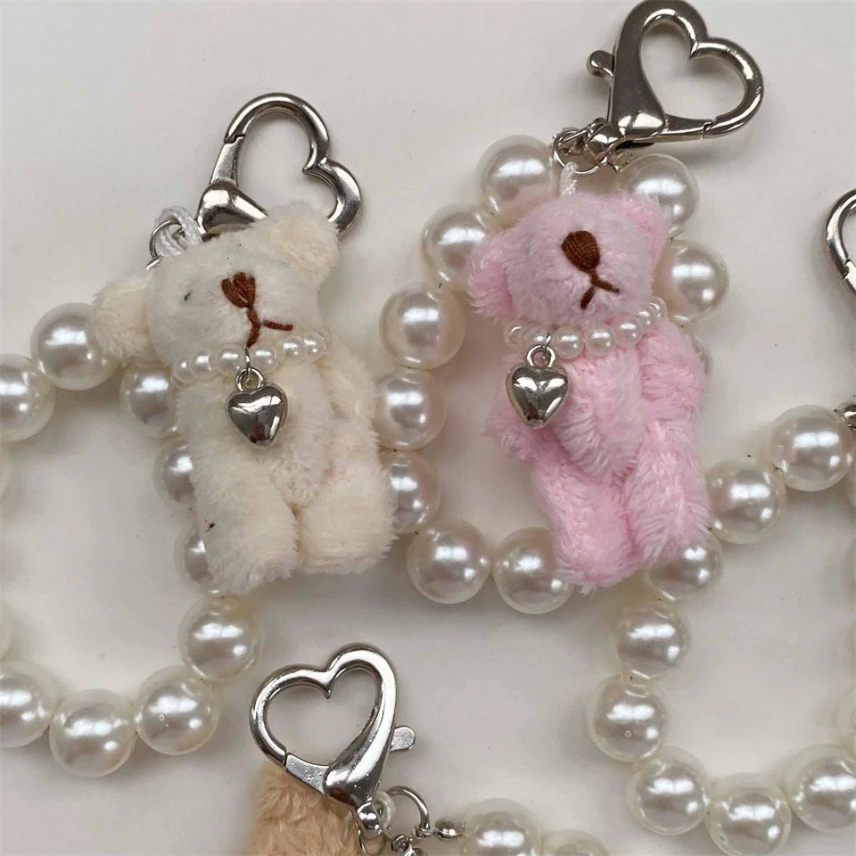 Pearl Bear Doll Charm