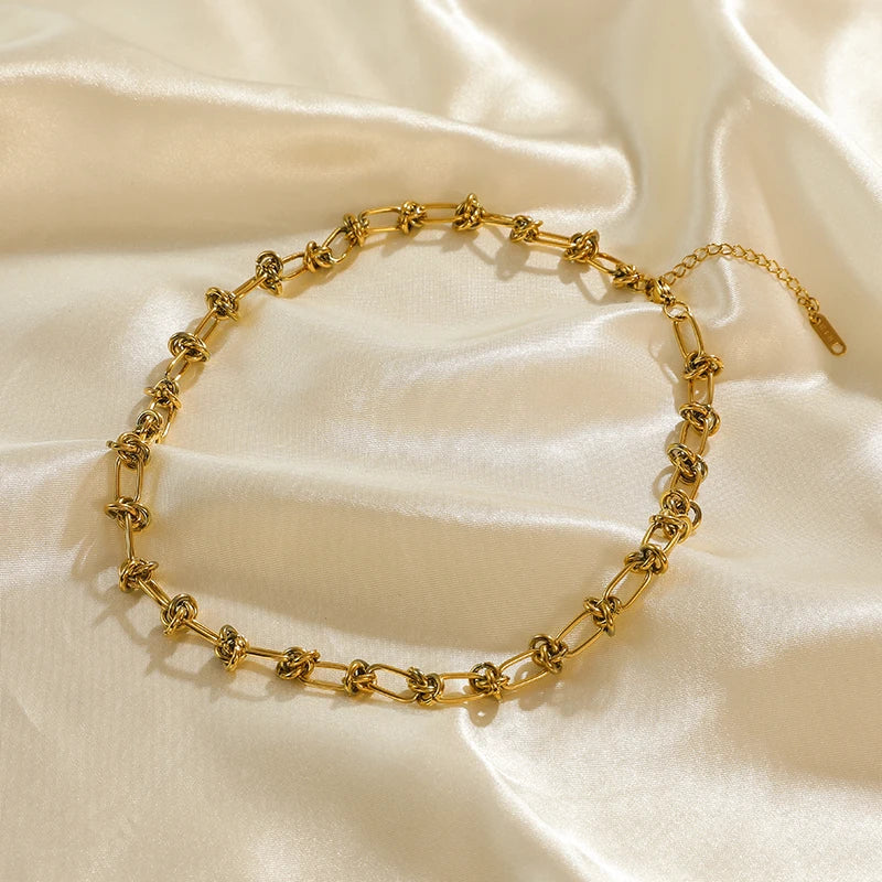 Chunky Gold/ Silver -Tone Necklace