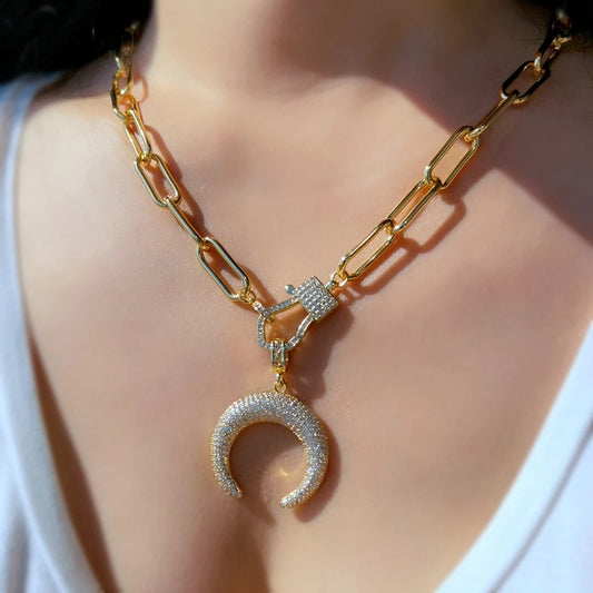 Luxury Moon / Star  Necklace