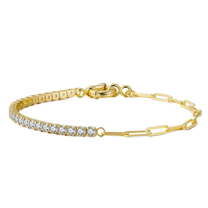 Half Tennis / Chain Cubic 3.0 mm Zirconia AAAA Bracelet