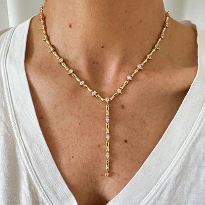 The Radiant Links Y Necklace