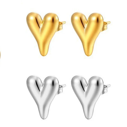 Trendy love Heart Earrings