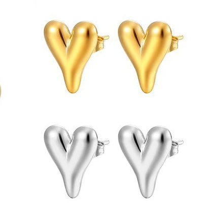 Trendy love Heart Earrings