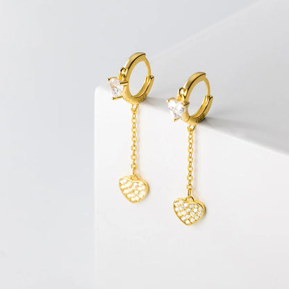The Heartbeat Pave Drops Earring