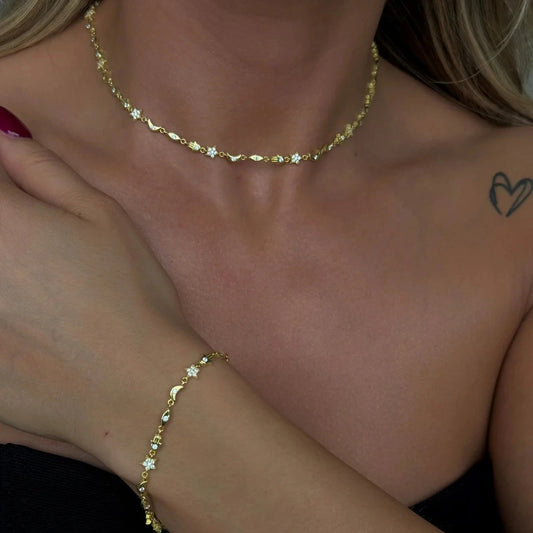 Lumina Choker & Y Necklace