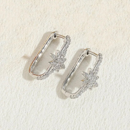North Star Statement Hoop Earrings