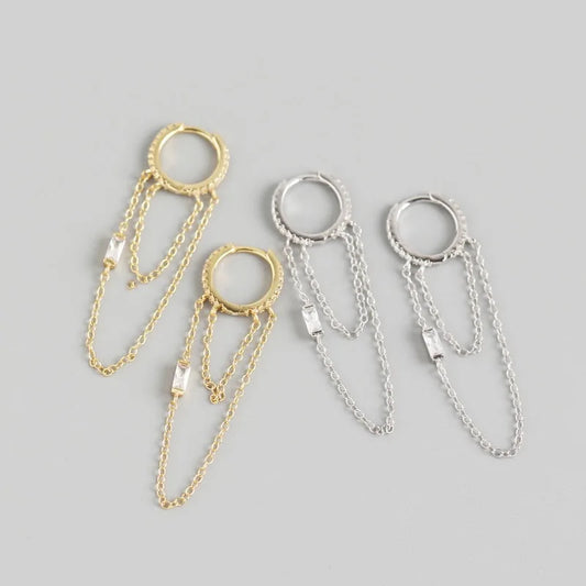 Sunstone Emerald Earrings