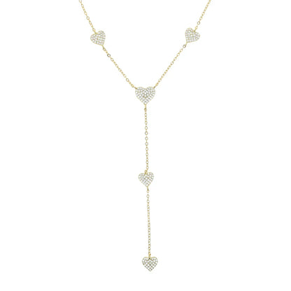 The Glimmer Heart Choker OR Y Necklace