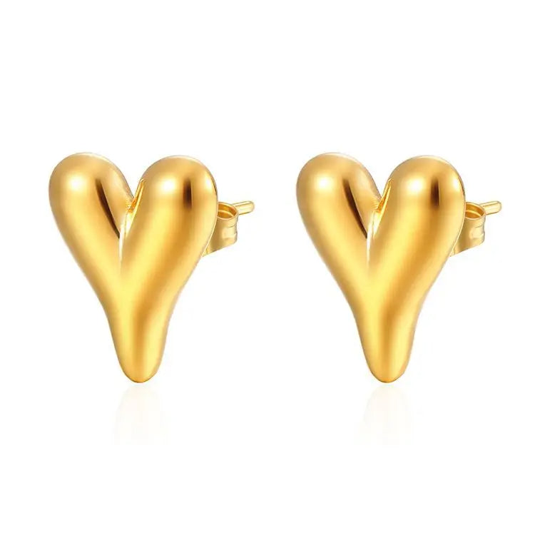 Trendy love Heart Earrings