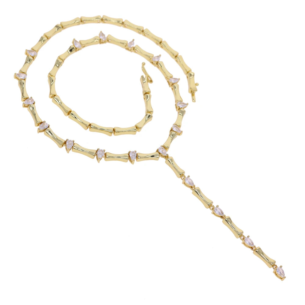 The Radiant Links Y Necklace