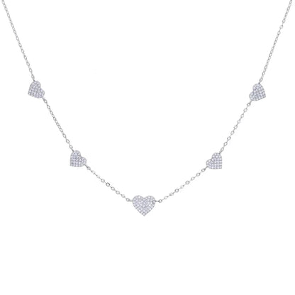 Glimmer Heart Choker OR Y Necklace